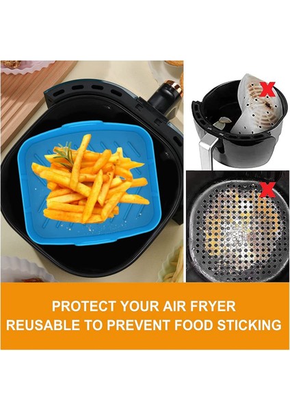 Silikon Tencere 7 Adet Ninja Dual Air Fryer Aksesuarları, (Mavi) (Yurt Dışından) indirimleri