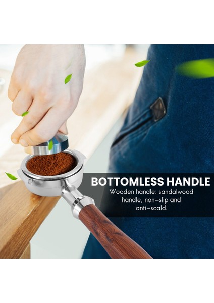 58MM Dipsiz Paslanmaz Çelik Espresso Kahve Makinesi 1 Fincan (Yurt Dışından) fırsatları