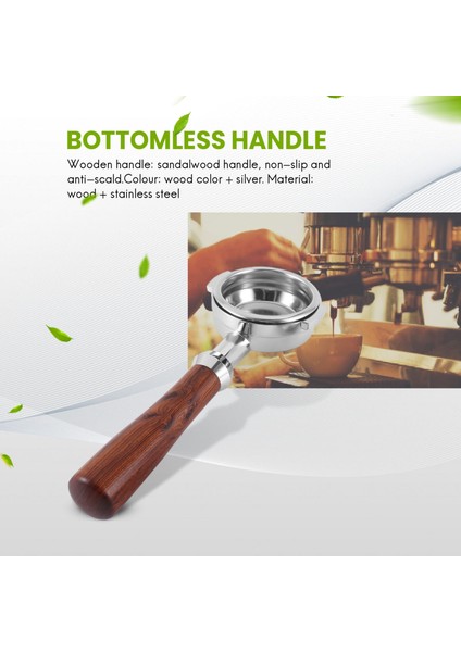 58MM Dipsiz Paslanmaz Çelik Espresso Kahve Makinesi 1 Fincan (Yurt Dışından) indirimleri