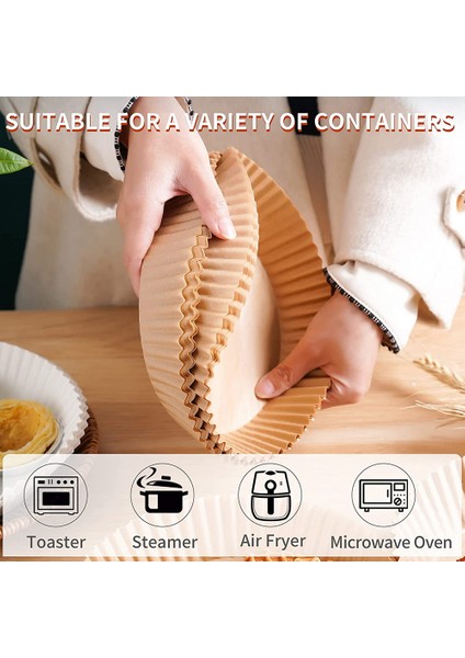 70 Adet Air Fryer Parchment Kağıt Kaplamaları Yapışmaz Air Fryer Kağıdı (Yurt Dışından) fiyatları