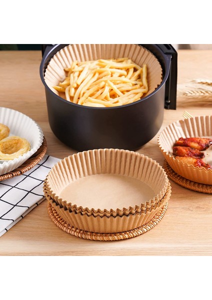 70 Adet Air Fryer Parchment Kağıt Kaplamaları Yapışmaz Air Fryer Kağıdı (Yurt Dışından) modelleri
