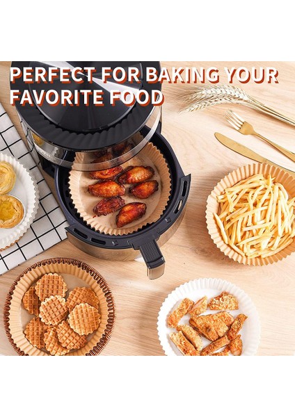 70 Adet Air Fryer Parchment Kağıt Kaplamaları Yapışmaz Air Fryer Kağıdı (Yurt Dışından) indirimleri