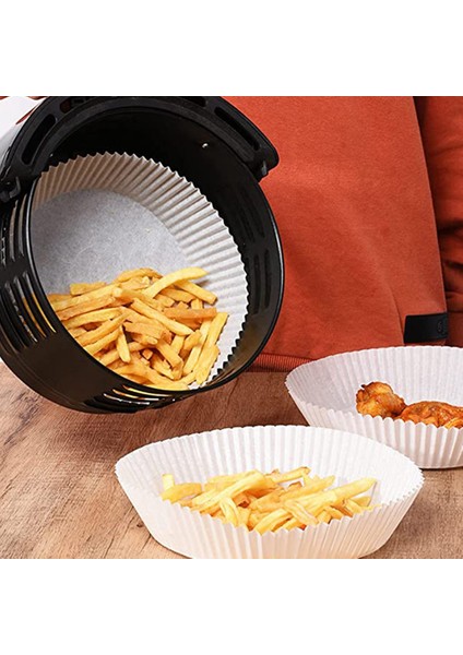 90 Adet Air Fryer Parchment Kağıt Kaplamaları Yapışmaz Tek Kullanımlık (Beyaz) (Yurt Dışından) fırsatları