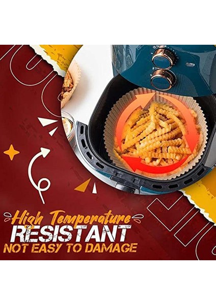 90 Adet Air Fryer Parchment Kağıt Kaplamaları Yapışmaz Tek Kullanımlık (Beyaz) (Yurt Dışından) indirimleri