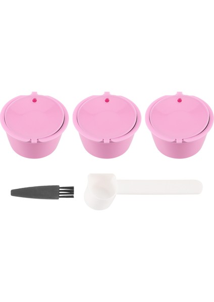 1set Doldurulabilir Kahve Kapsülleri Pod Kahve Filtresi Plastik Pembe (Yurt Dışından)