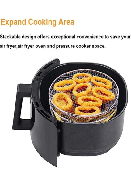 Air Fryer Üçlü Istife Edilebilir Raf, Air Fryer Rafı Paslanmaz Çelik (Yurt Dışından) fırsatları