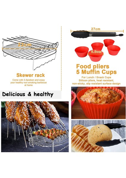 Kare Hava Fritözü Aksesuarları, Cosori Ninja Phillips Için (Yurt Dışından) fiyatları
