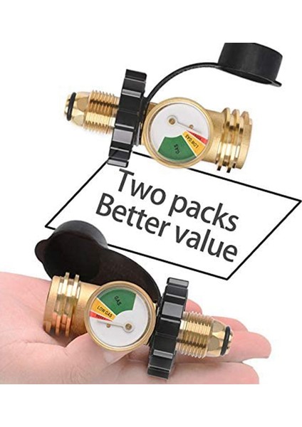 Adet Propan Tankı Adaptörü Göstergeli Lp Tank Vanasını Tip1'e Dönüştürür (Yurt Dışından) fırsatları
