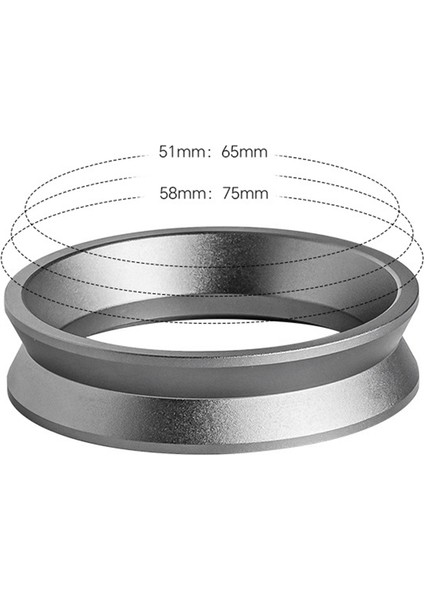 58 mm Demleme Kabı Için Evrensel Manyetik Toz Halkası Dozaj Halkası (Yurt Dışından) modelleri