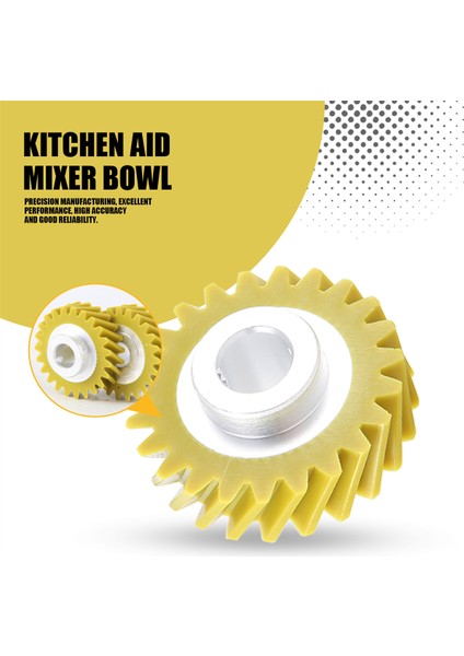 Adet W10112253 Mikser Solucan Dişli Parçası Kitchenaid Mikserler Için Mükemmel (Yurt Dışından) indirimleri