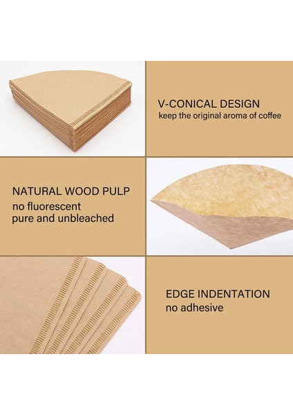 V60 Boyut 01 Tek Kullanımlık Konik Kahve Filtre Kağıdı Için Küçük Kahve Filtresi (Yurt Dışından) modelleri