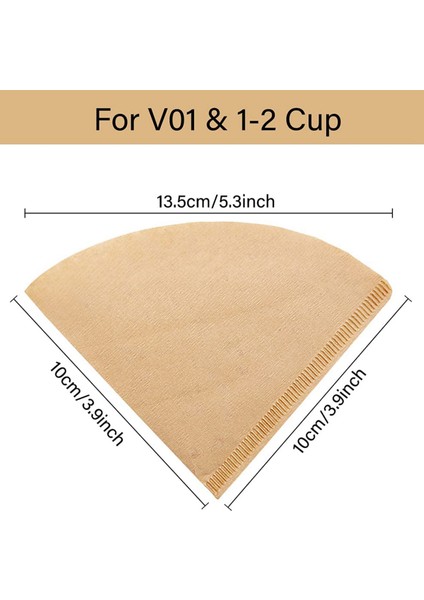V60 Boyut 01 Tek Kullanımlık Konik Kahve Filtre Kağıdı Için Küçük Kahve Filtresi (Yurt Dışından) fırsatları
