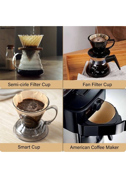 V60 Boyut 01 Tek Kullanımlık Konik Kahve Filtre Kağıdı Için Küçük Kahve Filtresi (Yurt Dışından) indirimleri