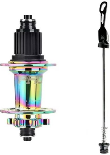 Pro7 Shimano Micro Spline Arka Göbek 32 Delik Rainbow