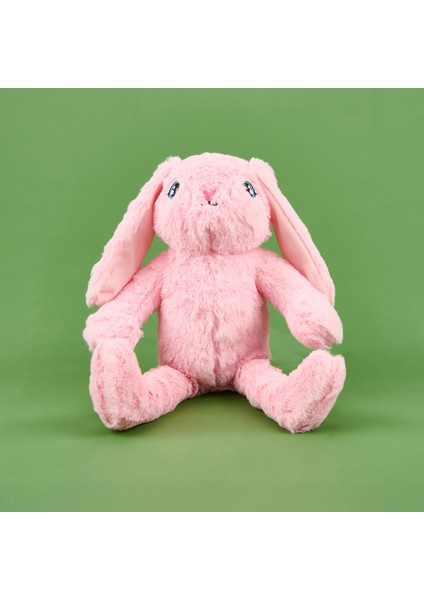 Soft Tavşan Figürlü Yastık - Pembe - 25x35 cm