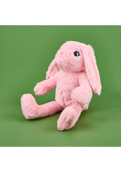 Soft Tavşan Figürlü Yastık - Pembe - 25x35 cm