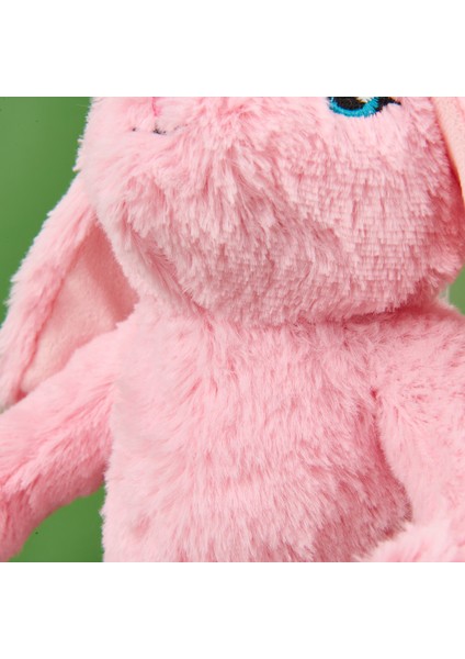 Soft Tavşan Figürlü Yastık - Pembe - 25x35 cm