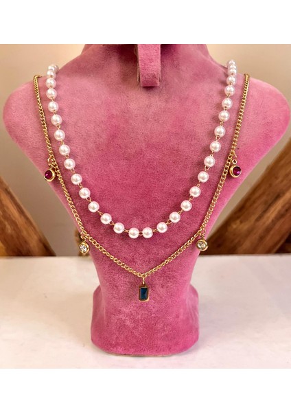 Çelik Kadın Kol Saati+Çelik&incili Kolye Hediye Set fırsatları