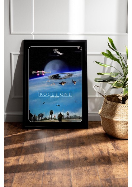 Star Wars Rogue On Çerçeveli Tablo - Uzay Savaşları Fim Posteri Tablo fiyatları