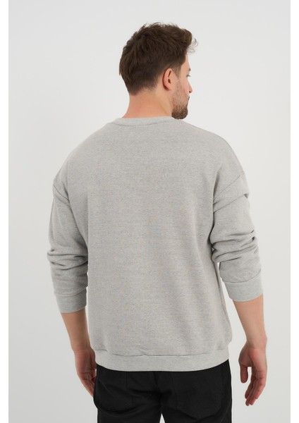 Bisiklet Yaka Unisex Baskılı Sweatshirt (UNX-37401) fırsatları