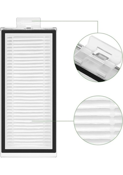 Xiaomi Roborock Q7 Max,q7 Max+,q7 Plus,t8 Hepa Filtre Ana Yan Fırça Bez Parçaları Elektrikli Süpürge Aksesuarları (Yurt Dışından)
