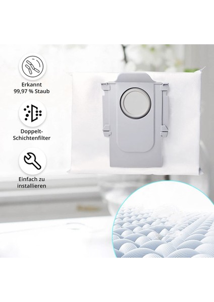 Max/ Max+ Için Elektrikli Süpürge Torbası, Yedek Toz Torbası Aksesuarları (Yurt Dışından)