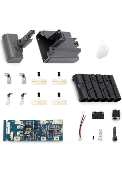 Li-Ion Pil Plastik Kasa + Pcb Şarj Koruma Devre Kartı Kiti Için V6 21.6V Elektrikli Süpürge (Yurt Dışından)