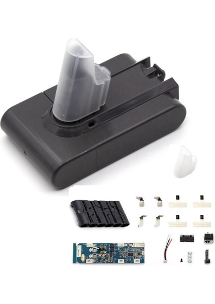 Li-Ion Pil Plastik Kasa + Pcb Şarj Koruma Devre Kartı Kiti Için V6 21.6V Elektrikli Süpürge (Yurt Dışından)