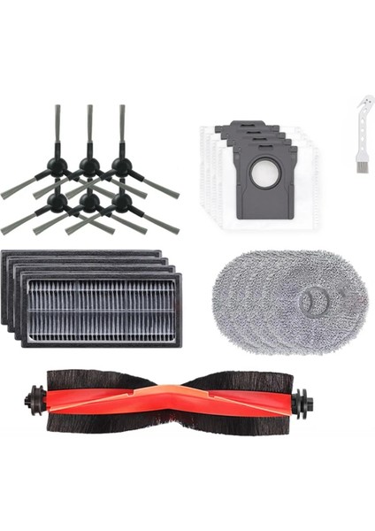 Bot S10 Pro Ultra X30 / X30 Robot Vakum Yedek Parçaları Ana Yan Fırça Hepa Filtre Paspas Bez Toz Torbaları (Yurt Dışından)