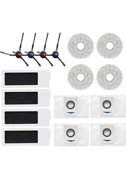 T30 / T30 Max / T30 Pro Robot Vakum Fırçası Paspas Pedi Toz Torbası Aksesuarları Için Yedek Parçalar (Yurt Dışından)