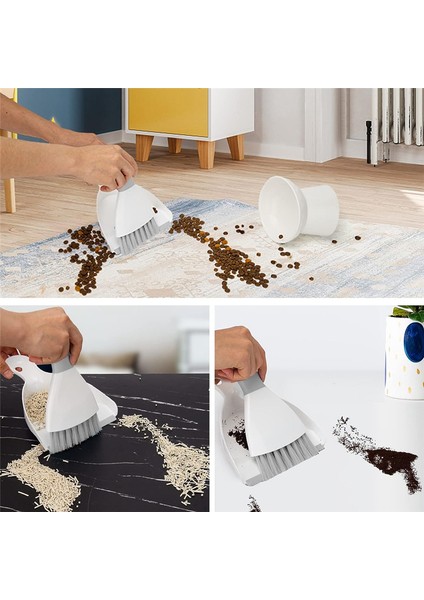 Küçük Süpürge ve Faraş Seti, Ev, Masaüstü, Kanepe, Klavye, Süpürme Için Temizleme Fırçası Combo ile Mini El Toz Tavası (Yurt Dışından) fırsatları