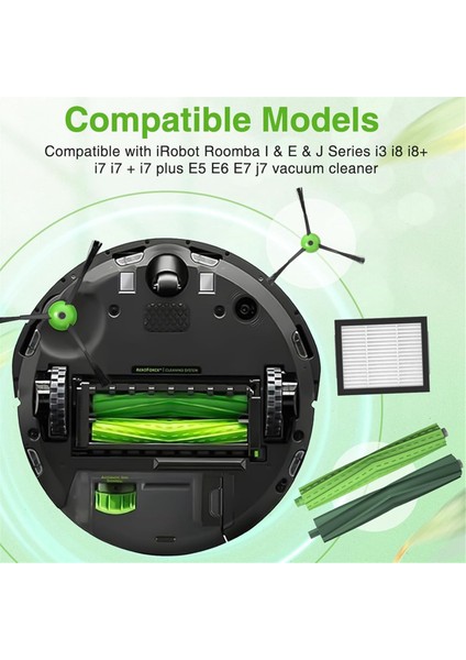 Irobot Roomba Için E5 I3 I7 J7 I4 I7+ I3+ I4+ I6 I6+ I8 I8+ J7+/plus E6 E7, E & I & J Serisi Elektrikli Süpürge Aksesuarları (Yurt Dışından) fiyatları