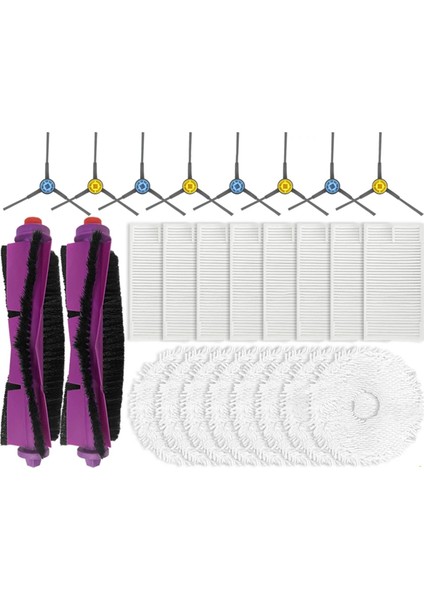 Obode P8 Robot Süpürge Parçaları Ana Yan Fırça Paspas Filtresi Için Uygun Aksesuar Seti (Yurt Dışından)