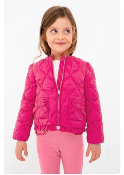 Rüzgarlık Kapitone Pembe 3443