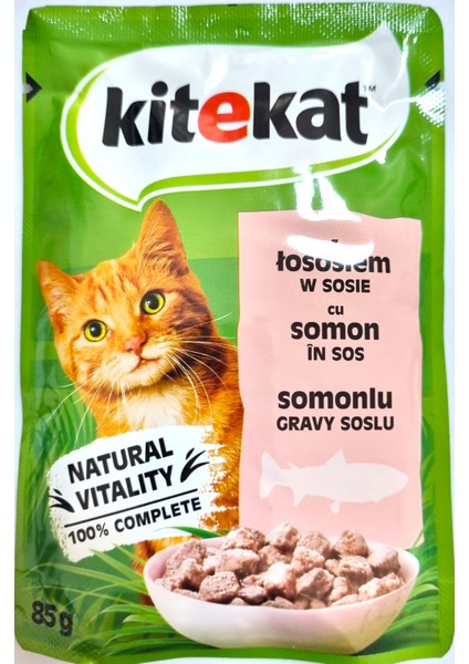 Somonlu Yaş Kedi Maması Pouch 85 gr *28 Adet