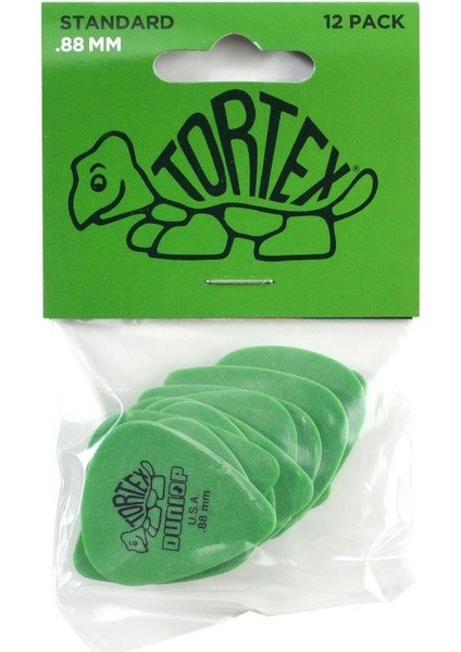Jim Dunlop 418P.88 Tortex Standard Pena Seti ( 12 x 0.88MM)