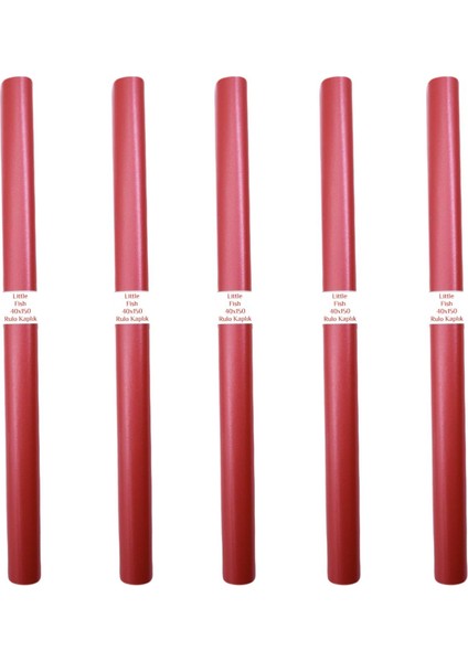 40 cm x 150 cm Rulo Kaplık Defter Kabı Kırmızı 5 Adet