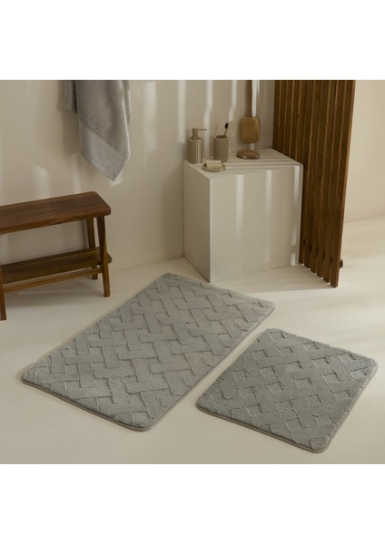 Karving Banyo Paspası Gri