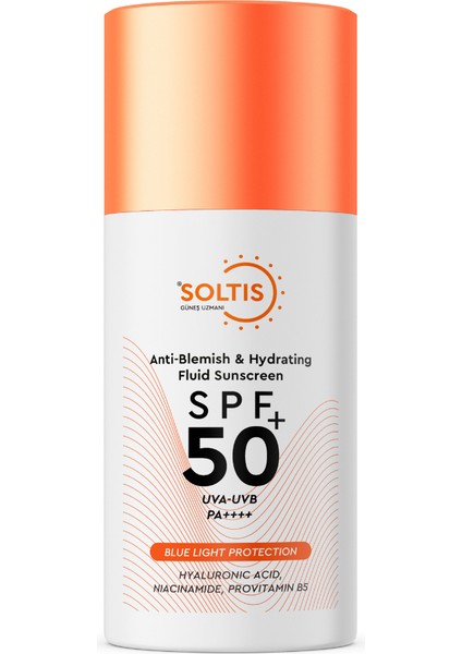 Nemlendirici Günlük Fluid Güneş Koruyucu Krem SPF50+ Pa++++, 50 ml fiyatları