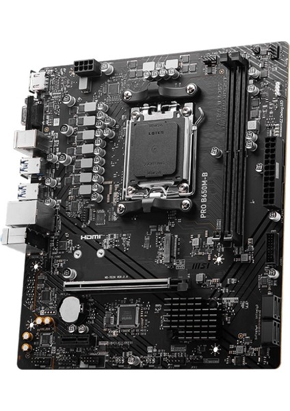 Msı Pro B650M-B Ddr5 6800MHZ(OC) HDMI VGA M.2 Matx Am5