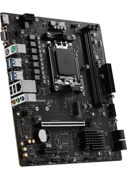 Msı Pro B650M-B Ddr5 6800MHZ(OC) HDMI VGA M.2 Matx Am5