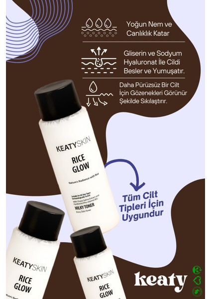 Cam Cilt Etkisi Bakım Seti | Milky Toner 200ML + Beyazlatıcı Krem 50ML modelleri