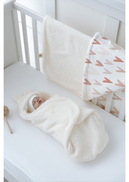 Peluş Kundak ve Çift Yüz Battaniye - Yeşil Ince Yapraklar modelleri