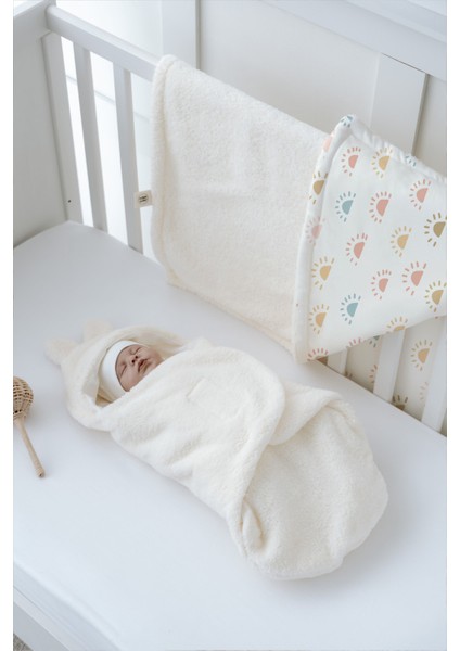 Peluş Kundak ve Çift Yüz Battaniye - Pink Toile De Jouy modelleri