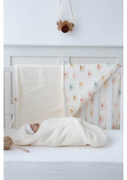 Peluş Kundak ve Çift Yüz Battaniye - Pink Toile De Jouy fırsatları