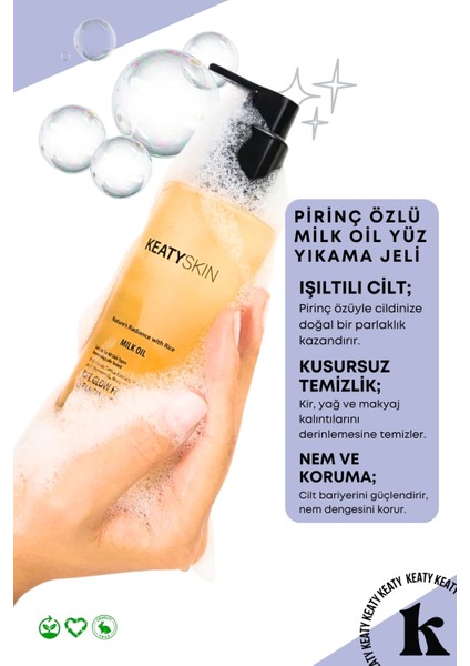 Pirinç Özlü Temizleme ve Bakım Seti | Arındırıcı Peeling 30ML + Yüz Yıkama Jeli 200ML fırsatları