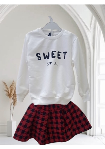 3 -4 Yaş Kız Çocuk Etekli sweet Takım Pamuk -Sweet Soul