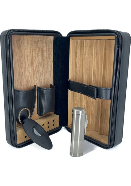 Siyah Puro Taşıma Çantası Çakmak Kesici Set indirimleri