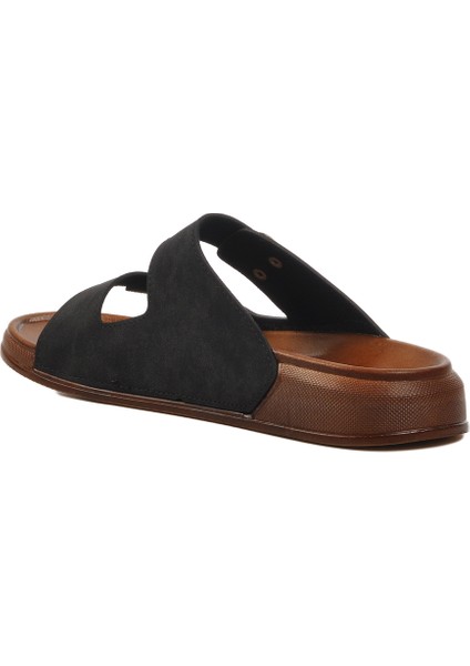 Siyah Çift Bantlı Hafif Erkek Günlük Terlik PC-7411 M fırsatları