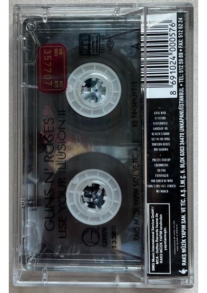 Guns N' Roses Use Your Illusion 2 Kaset (Orijinal Dönem Baskı Kaset) fiyatları